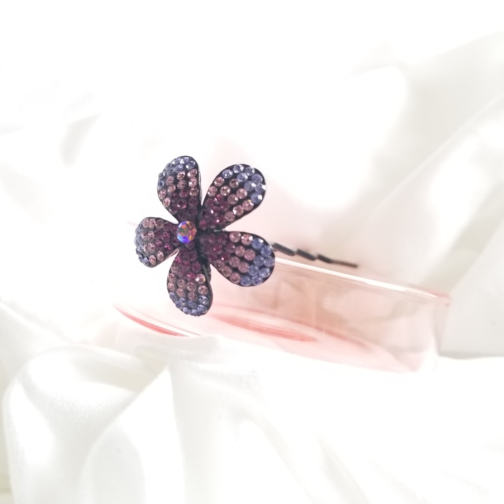 NWOT Soho Purple Crystal Hair Stick